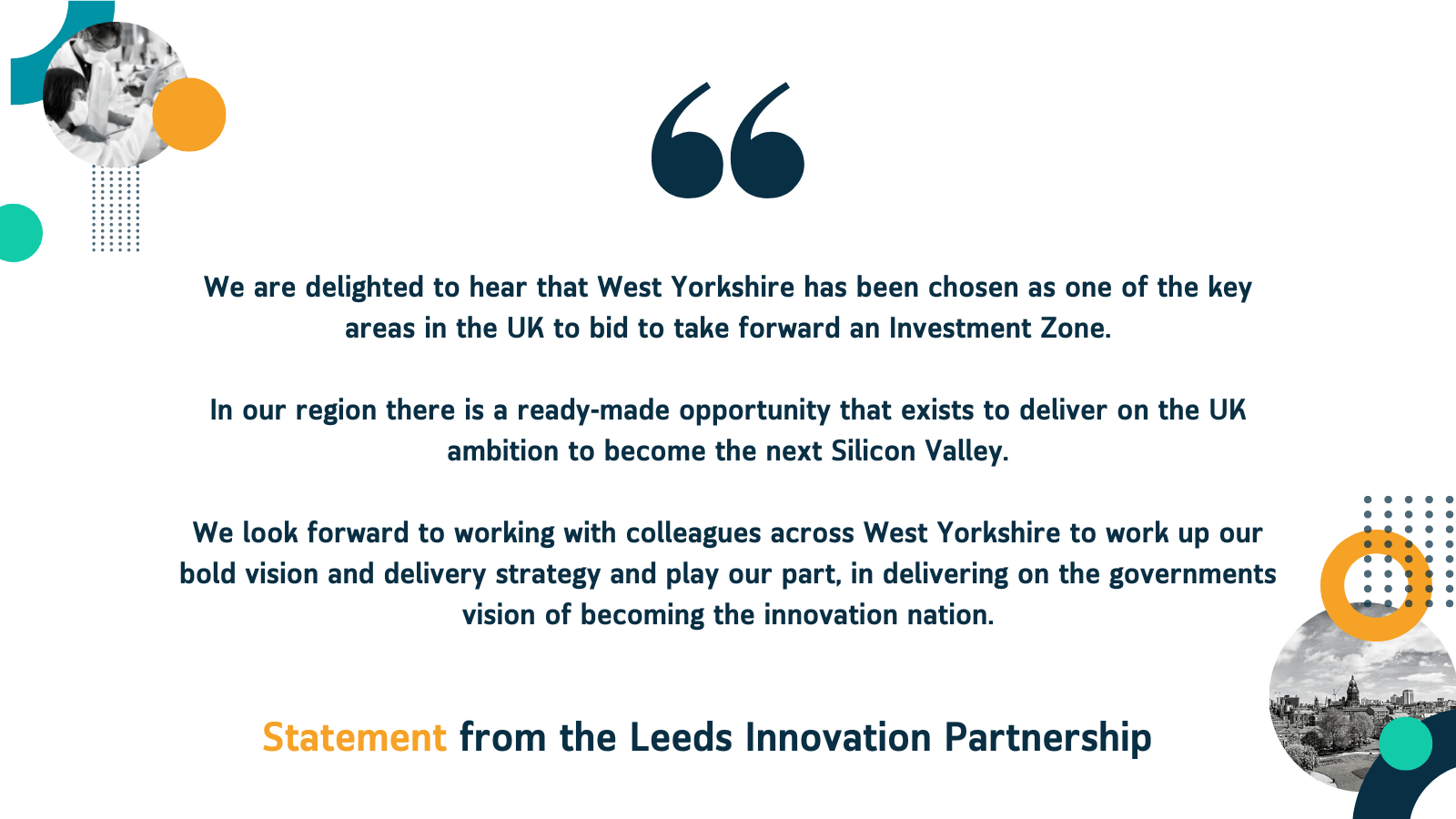 West Yorkshire named by the Government as having the opportunity to bid